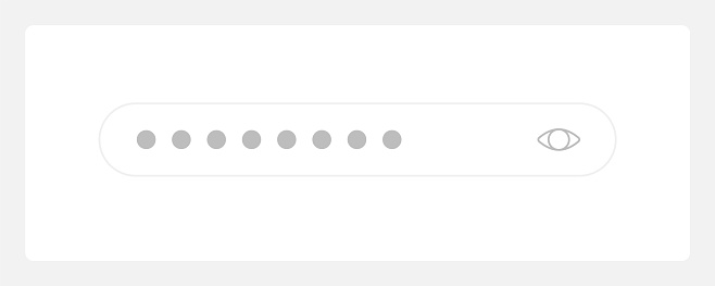 Password Input Field Ui Element Template Stock Illustration - Download ...