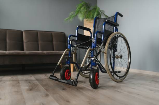 istock Modern Empty Wheelchair stand in Room. 1452527760