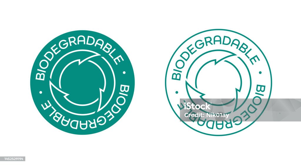 Biodegradability Sign Biodegradable Material Stock Illustration - Download Image Now - Arrow ...