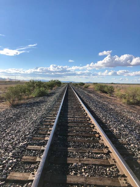 istock Railroad track in Texas - train tracks 1452530653