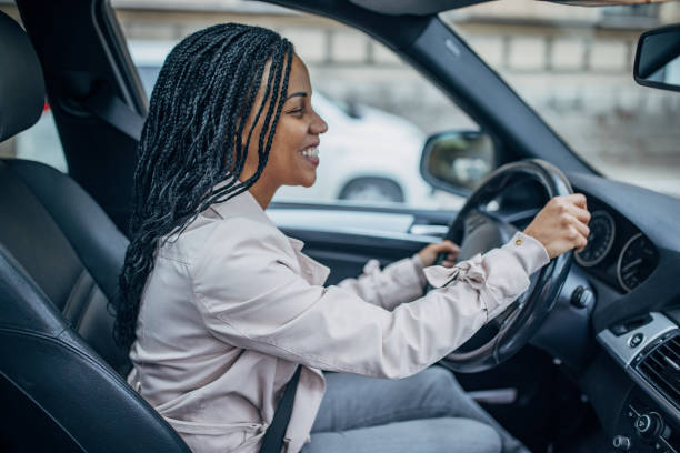 istock Woman driving a car 1452535065