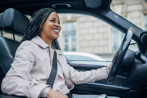 istock Woman driving a car 1452535105