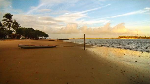 istock Low tide at Barra do Cunhau beach 1452543089