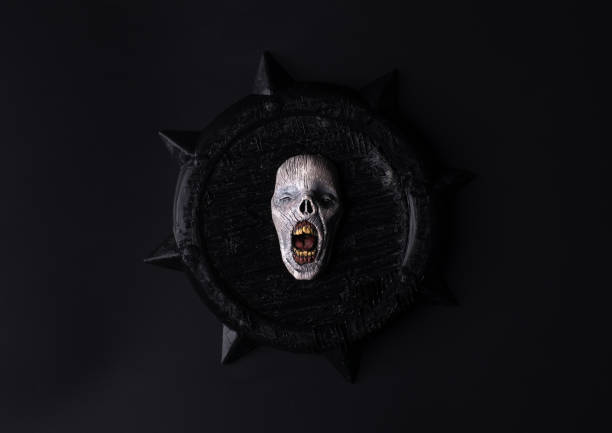 istock witch monster sign isolated on black background 1452555277