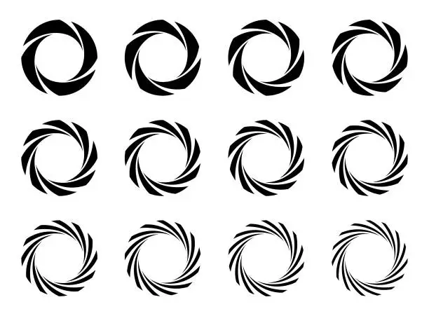 Vector illustration of Circle design elements