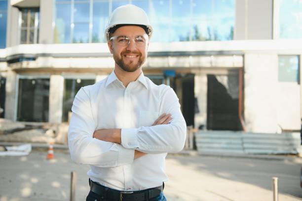 istock Portrait of an handsome young architect 1452561484