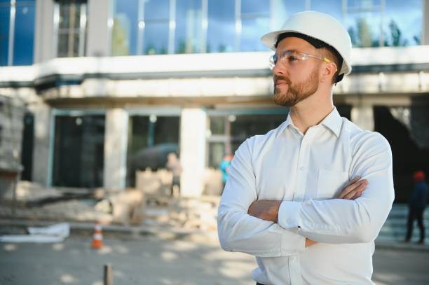 istock Portrait of an handsome young architect 1452561506