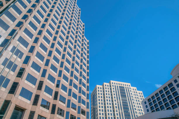 istock Tall buildings with modern architecture designs in downtown Austin Texas 1452566529