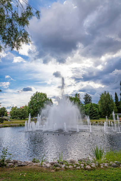 istock Dancing Waters - Musical fountain, Lahti, Finland. 1452589144