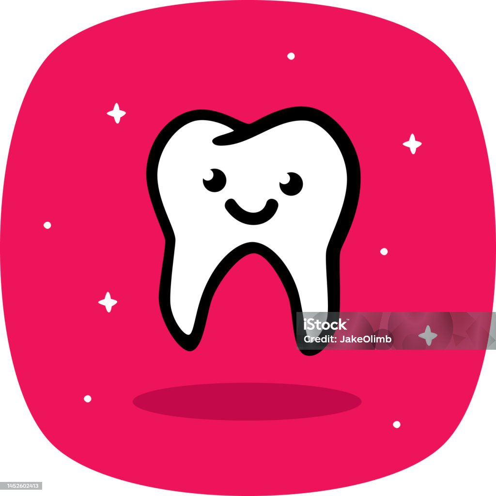 Tooth Smiley Simple Tooth Smiling Doodle 1 Stock Illustration - Download Image Now ...