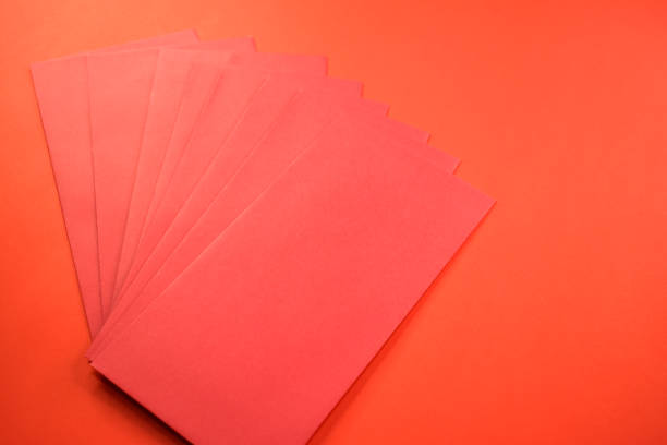 istock red envelope on red background for card design on chinese day 1452604677