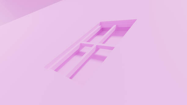 istock Pink 4 Pane Window to Nowhere Low Angle Tilt 1452618919