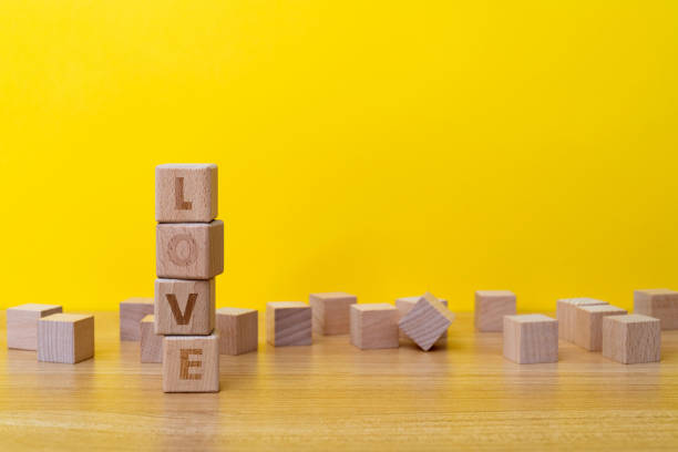 istock Wooden blocks with word love 1452624206