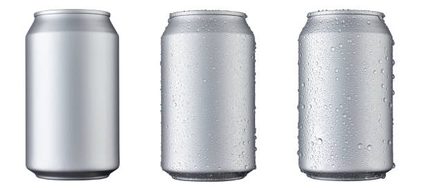 istock Gray can have two level of water bubbles clinging to the surface 1452624338