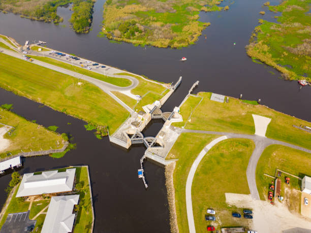 istock Lake Okeechobee canal locks and dams 1452627446