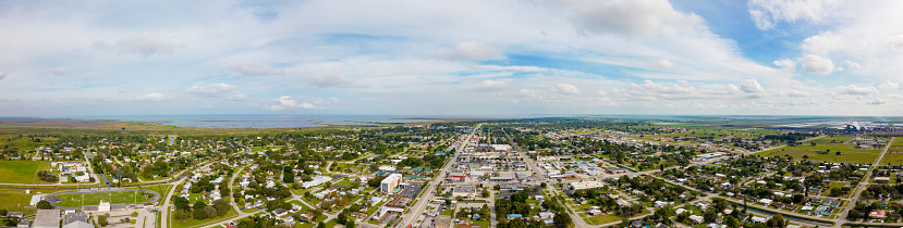Aerial panorama Clewiston FL USA