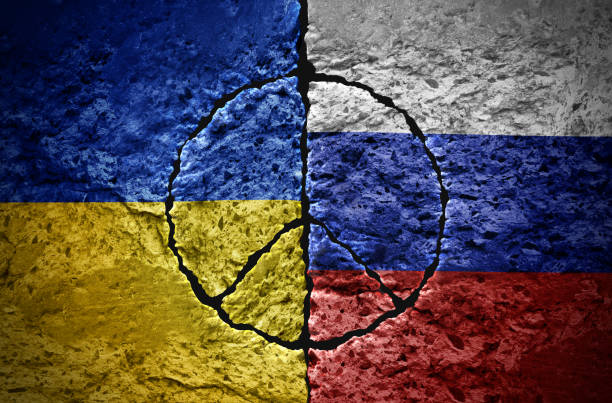 Ukraine Russia War Peace stock photo