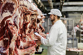 A slaughter house supervisor is assessing quality of fresh meat.