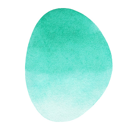 Watercolor oval background. Vector tracing.
