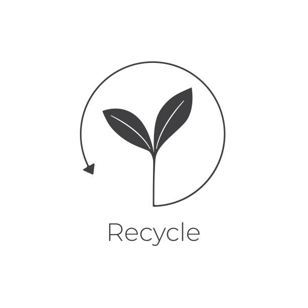 recykling icon vector design. - shap stock illustrations