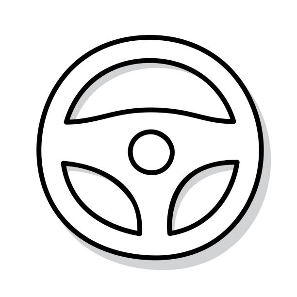 illustrations, cliparts, dessins animés et icônes de volant doodle 5 - steering wheel motorized sport stock car racecar
