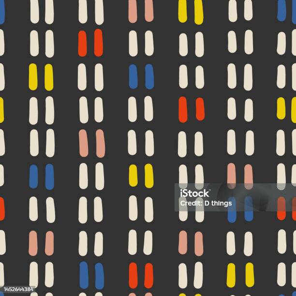 Vertical Dashes Vertical Dashes Seamless Pattern Stock Illustration - Download Image ...
