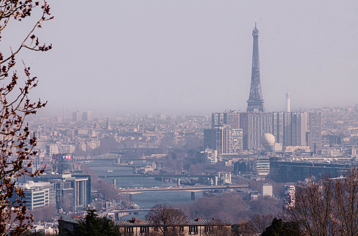 Vue de la Tour Eiffel à partir de Meudon