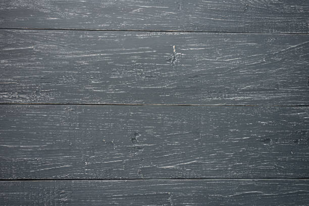 istock Wooden background painted with gray paint. Rustic. 1452654535