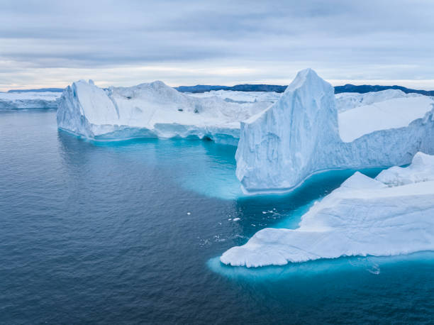 istock icebergs, texture and colors from aerial view 1452655634