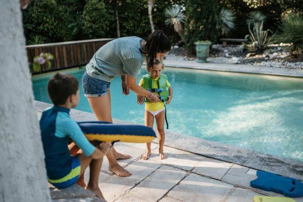 istock Preparations for the day in swimming pool 1452655763