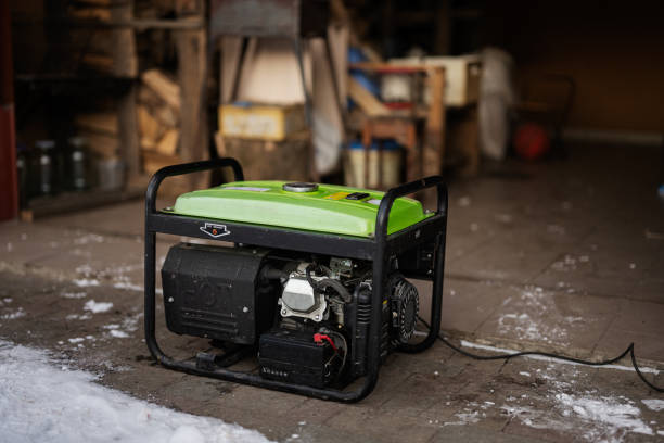 istock Gasoline portable generator. Mobile backup standby Generator. 1452664909