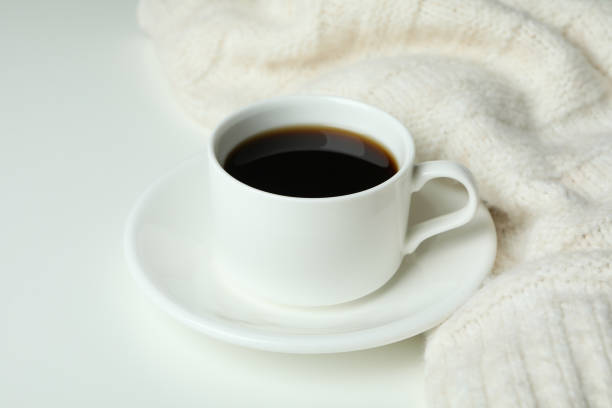 istock Cozy autumn concept background with coffee drink 1452666701