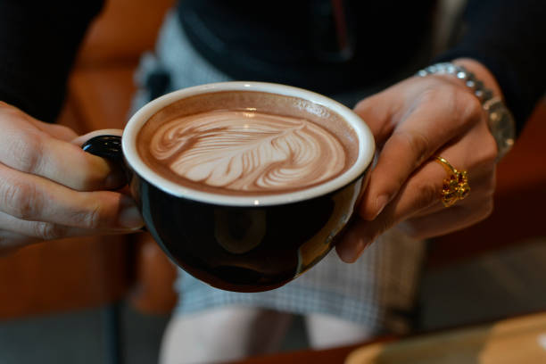 istock A cup of coffee is hot coffee in a cup. 1452671129