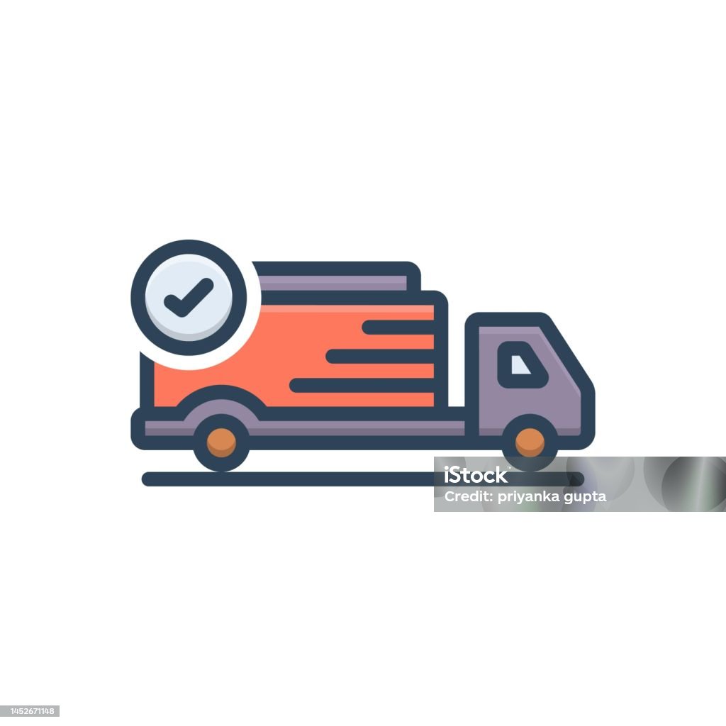 Shipped Image Shipped Delivery Stock Illustration - Download Image Now - Delivering ...