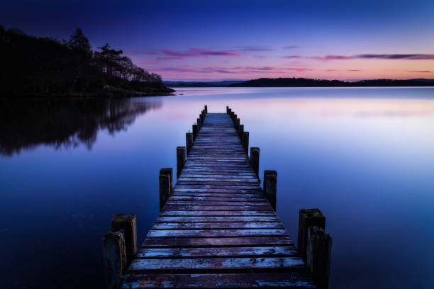 istock Winter sunset at Sallochy Bay, Loch Lomond 1452671245