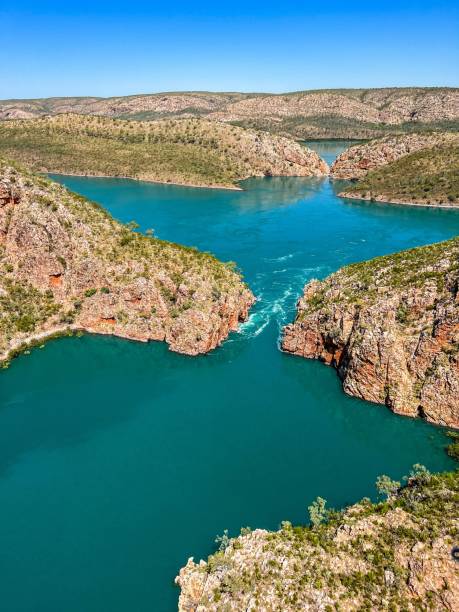 istock Canyon with blue lake on a sunny day in summer 1452679894