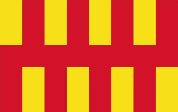 Flag of Northumberland Ceremonial county (England, United Kingdom of Great Britain and Northern Ireland, uk) Flag of Northumberland Ceremonial county (England, United Kingdom of Great Britain and Northern Ireland, uk) northumberland stock illustrations