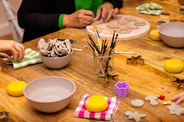istock Craftsperson Concept. Older woman working in the pottery workshop. 1452682901