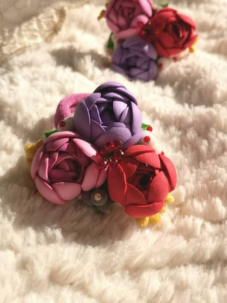 Assortment of colorful hair clips in various pattern and motif