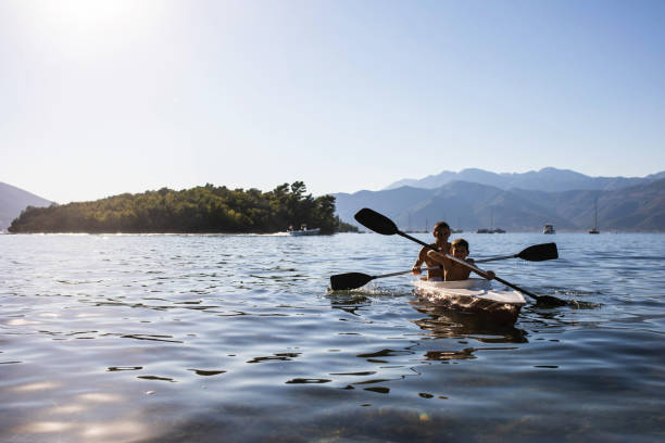 istock Boys in a kayak at the seaside 1452684560