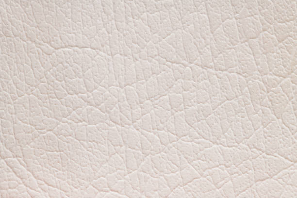 istock White artificial or synthetic leather background with neat texture and copy space 1452694529