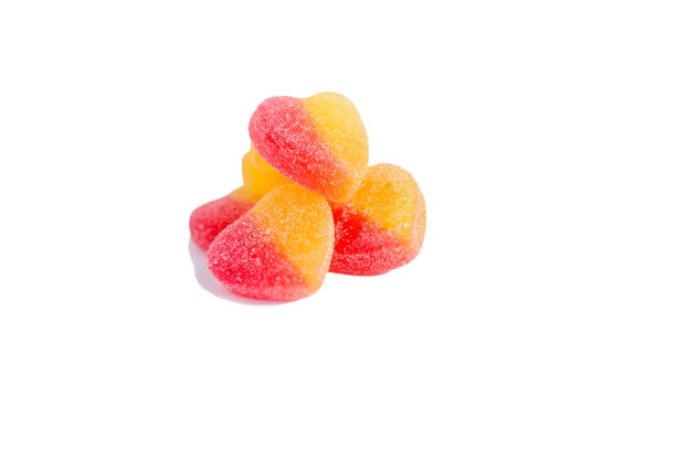 istock On a white isolated background colored candy jelly marmalade. 1452698025
