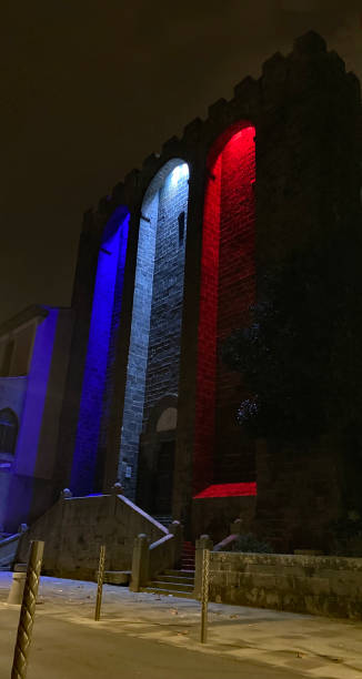 Cathedral Agde stock photo