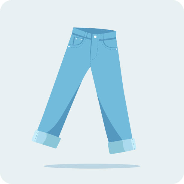 stockillustraties, clipart, cartoons en iconen met art & illustration - spijkerbroek