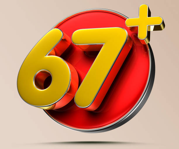 istock 67 plus 3D illustration on light cream background have work path. Advertising signs. Product design. Product sales. 1452713567