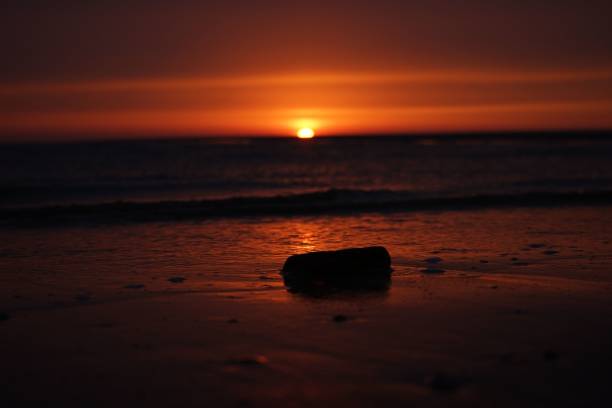 istock Aerial view of sea during sunset 1452714392