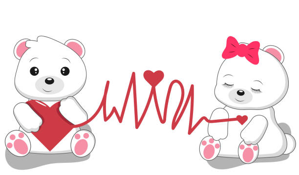 Ilustración de Dos Lindos Osos De Dibujos Animados Enamorados Día De San Valentín y más Vectores Libres de Derechos de Alegría - iStock Ilustración de Dos Lindos Osos De Dibujos Animados Enamorados Día De San Valentín y más Vectores Libres de Derechos de Alegría - iStock