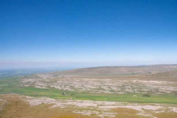 Views of Whernside in the Yorkshire Dales, England, on a sunny summers day