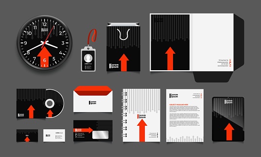 Corporate branding identity design. vector illustration
