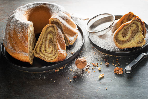istock Traditional Slovenian Potica wall nut roll cake 1452727927